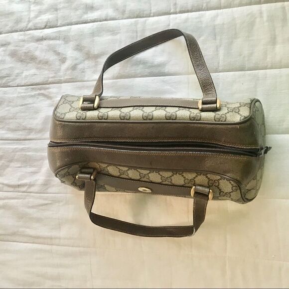 Vintage Gucci canvas and leather bag - Picture 9 of 16